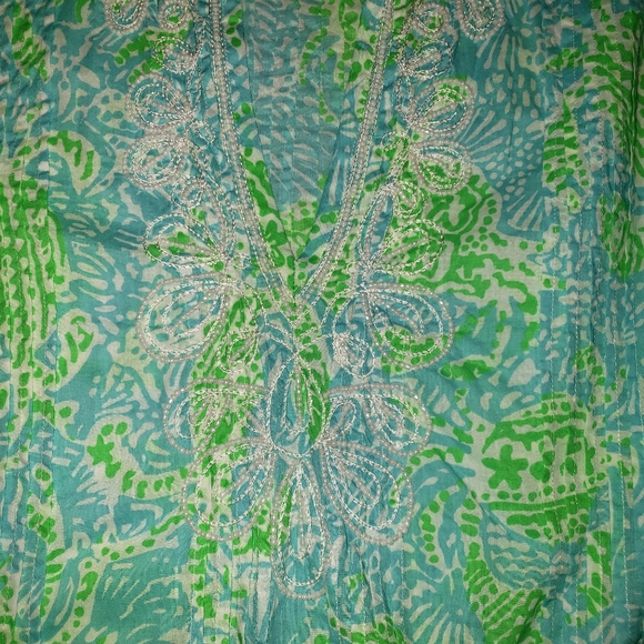 Lilly Pulitzer Sarasota Tunic~Get Crackin~Size S - Picture 6 of 8